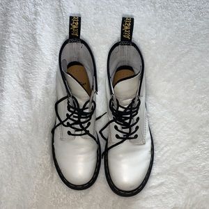 Dr. Martens AirWazz White Combat Boots